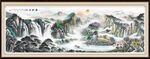 办公室挂画 客厅山水画