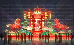 马年彩灯