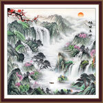 大好河山国画