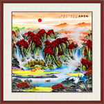 鸿运当头国画山水画