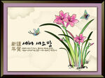 水墨风花卉装饰画