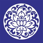 矢量缠枝莲中式莲花传统花纹图案
