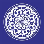 矢量缠枝菊花传统花卉纹图案