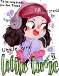 可爱女孩插画Little