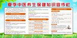 夏季中医养生保健知识宣传栏