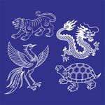 传统四神兽图案设计