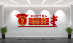 三个务必党建文化墙