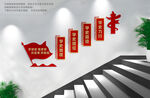 党史学习教育楼梯文化墙