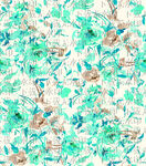 清新水彩花卉无缝