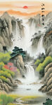 玄关山水装饰画