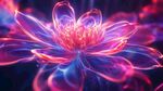 梦幻炫彩发光花朵艺术图
