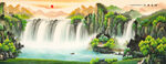 聚宝盆风水画