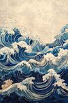 海浪艺术绘