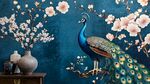 孔雀栖花旁 中式雅致景