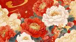 国色牡丹贺岁祥瑞图景