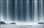 高山流水山水画