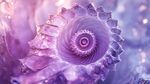 梦幻紫色螺旋晶体奇观