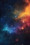 梦幻绚丽的宇宙星空图景