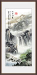 竖幅山水画