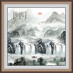 巨幅山水画