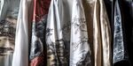中式风印花服饰挂放展示