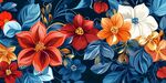 绚丽花卉图案 多彩植物世界