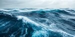 汹涌澎湃的浩瀚海洋景象