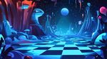 梦幻星际奇幻棋盘场景