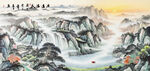 国画江山如画