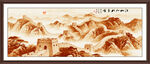 金色长城国画