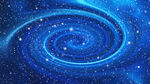 蓝色漩涡星空