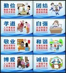 和谐社区文化墙