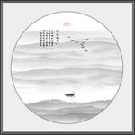 水墨意境山水画