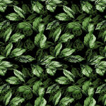 绿叶满布的自然纹理图案