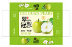 翠冠梨包装平面展开图