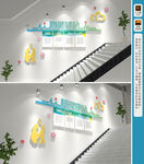 心理咨询楼梯文化墙