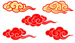 中国风多彩祥云
