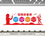 四有好老师文化墙