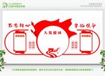 党建文化墙展示党员精神