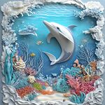 梦幻海底世界的海豚奇景