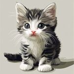 可爱萌趣小猫咪插画
