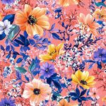 缤纷花卉图案 色彩绚丽