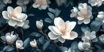 梦幻玉兰花绽放画面