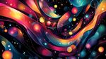 梦幻炫彩流动宇宙空间图