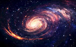 漩涡星空背景素材
