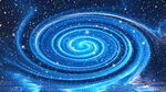 蓝色星空旋涡星空