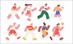 传统舞蹈人物插画