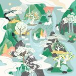 水墨风山水插画意境美