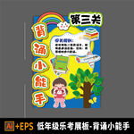 小学乐考闯关展板 