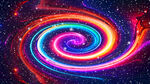 炫彩宇宙星空漩涡